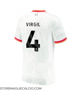 Liverpool Virgil van Dijk #4 Maglia Gara Terza Repliche 2024-25